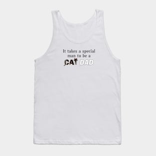 It takes a special man to be a cat dad - Black Cat oil painting word art Tank Top